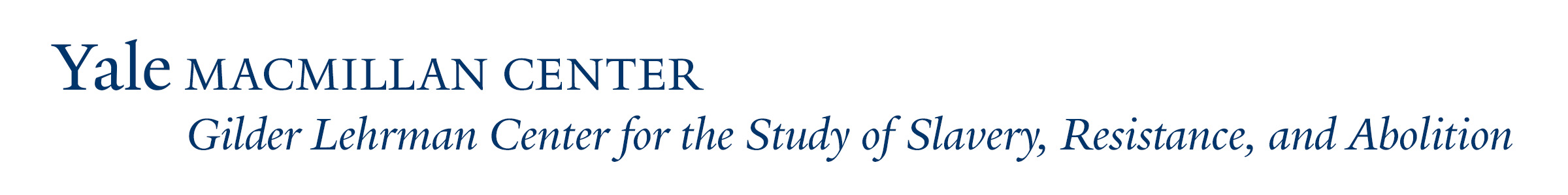 Logo of Gilder Lehrman Center for the Study of Slavery, Resistance, and Abolition