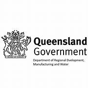 Logo of Queensland Department of Regional Development, Manufacturing and Water